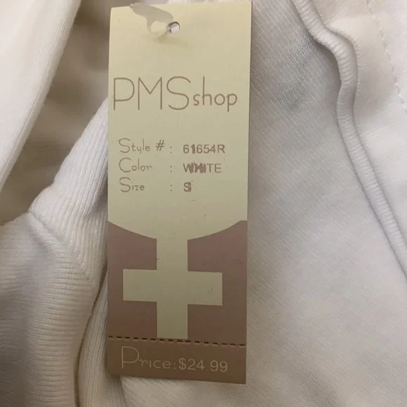 PMS Shop Beach Basics White T-Shirt NWT - Picture 9 of 9